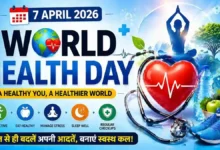 World Health Day 2026: World Health Day 7 April 2026 healthy lifestyle infographic fitness diet yoga health awareness india