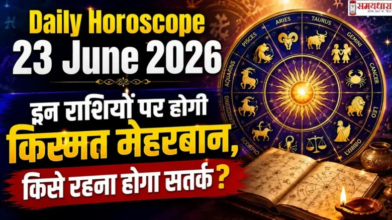 Daily Horoscope 23 June 2026: इन राशियों पर होगी किस्मत मेहरबान, किसे रहना होगा सतर्क?