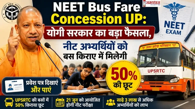 NEET Bus Fare Concession UP: योगी सरकार का बड़ा फैसला, नीट अभ्यर्थियों को बस किराए में मिलेगी 50% छूट