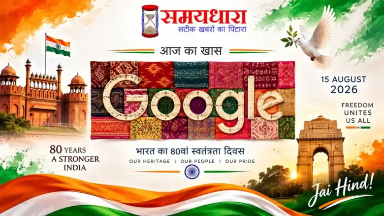 Google Doodle Today Google Doodle India Independence Day 2026 on 15 August