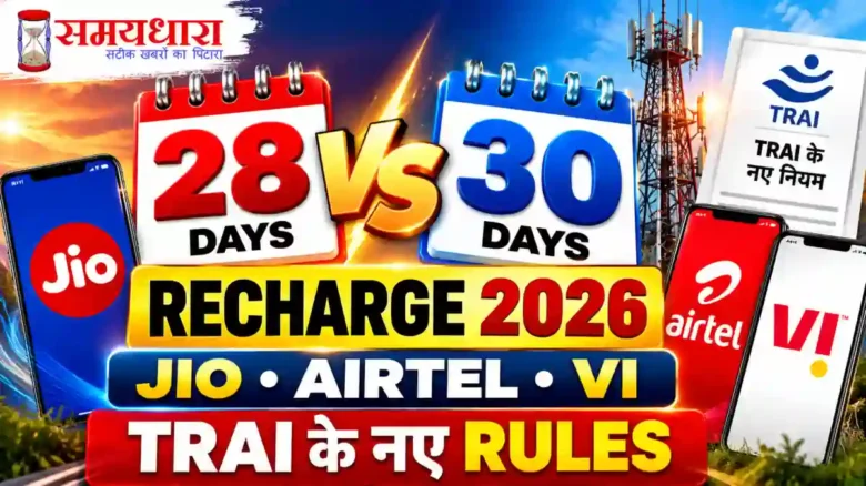30 Days Recharge vs 28 Days Recharge 2026 Jio Airtel Vi